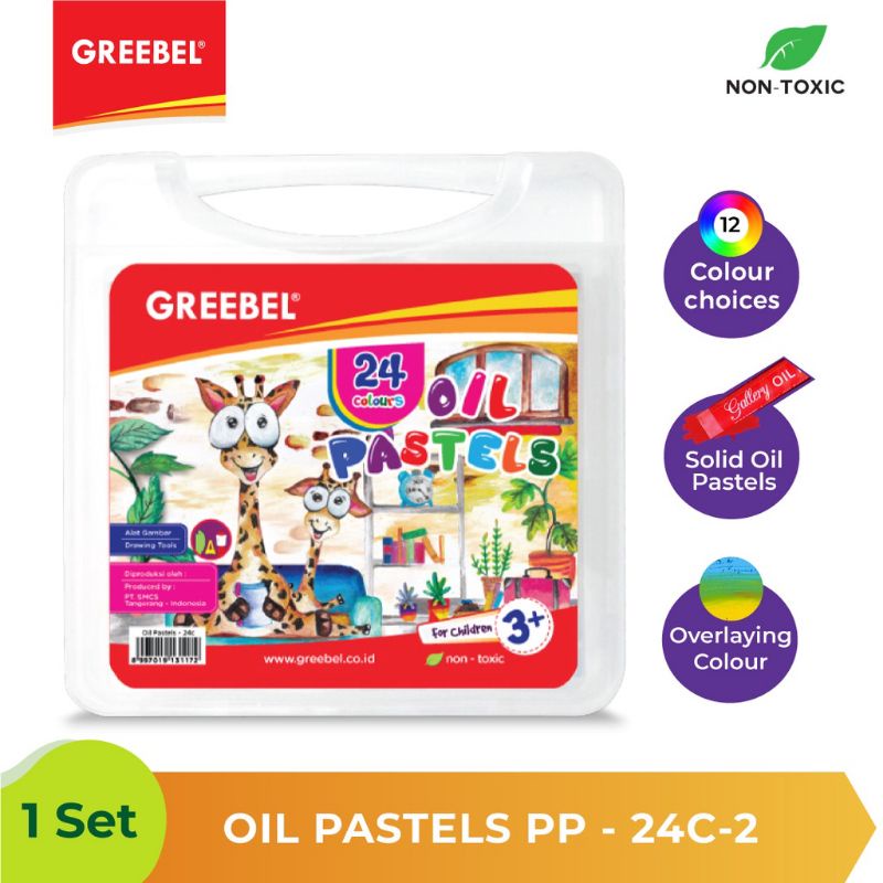 

Original Greebel crayon Krayon Oil Pastel PP 24 warna