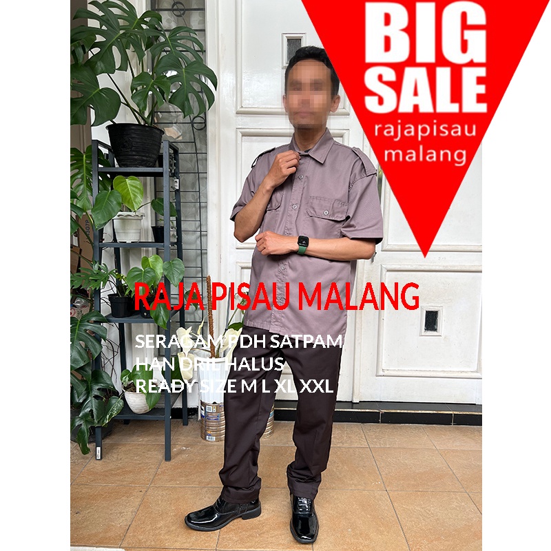 Seragam Pdh Coklat Satpam Security JUMBO XXL 3XL 4XL 5XL 6XL Berkualitas Termurah Bandung SATU SETEL