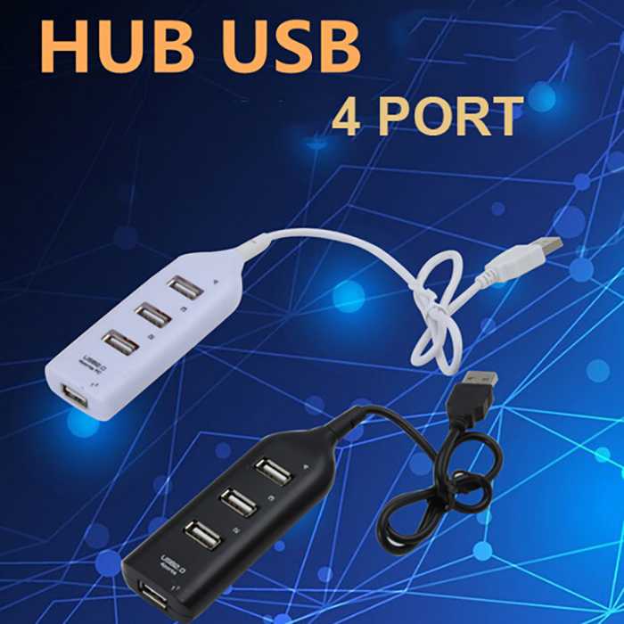 ( 100% BARANG ORI ) Portable USB Hub 2.0 4 Port - HB304