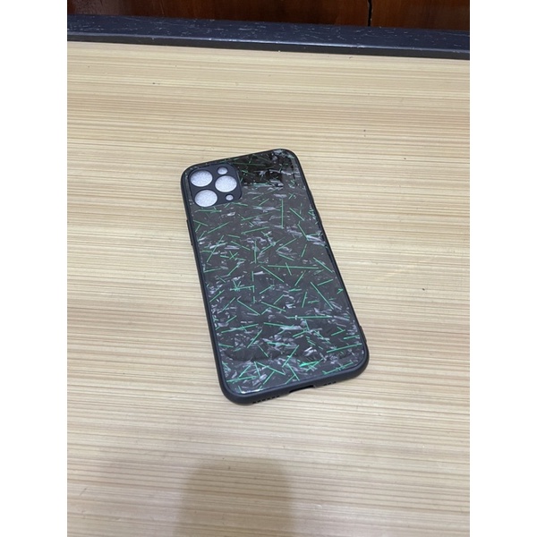 Case Iphone 11 Pro Green Metallic Forged Carbon