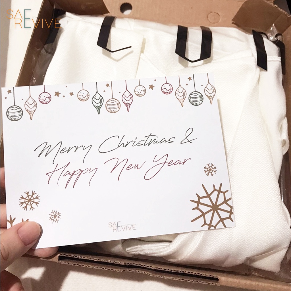 

Kartu Ucapan Dan Box Hadiah New Year Birthday Christmas Hamper Box Custom Card