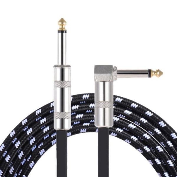

Unik Kabel Gitar Bass Elektrik Braided - 6M - Black Murah