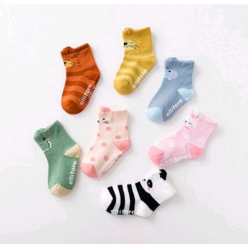 1 LUSIN KAOS KAKI ANAK BABY 0-12 BULAN,/KAOS KAKI BABY motif