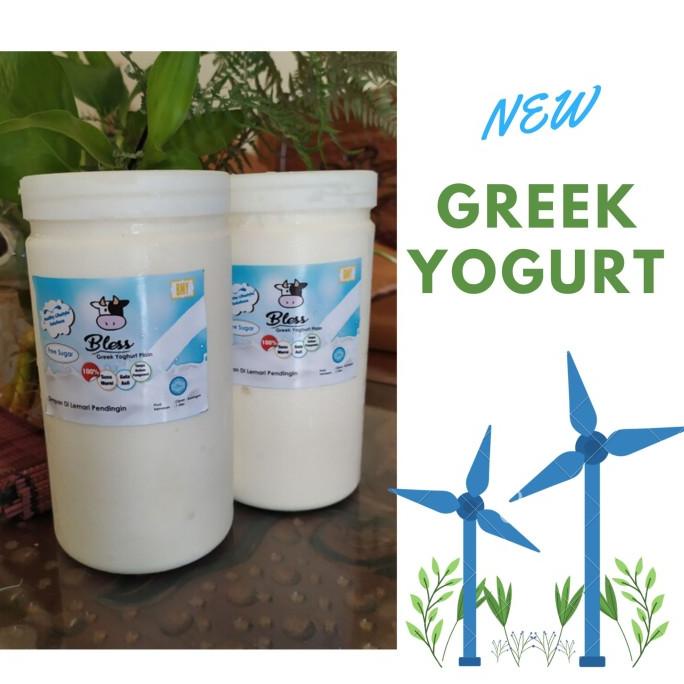 

New Greek Yogurt Bless 1 Liter TERLARIS TERPERCAYA ORIGINAL