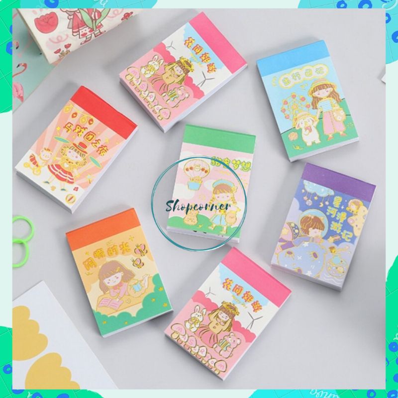 

Mini Sticker Book / Buku stiker mini (1pc isi 24 lembar)