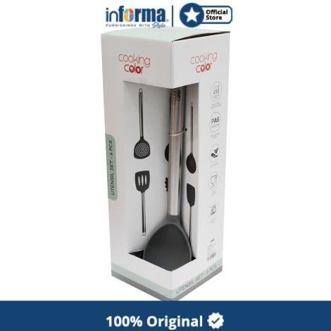 HOTLIST INFORMA - SUTIL SET YUNA UTENSIL SET OF 6 GREY