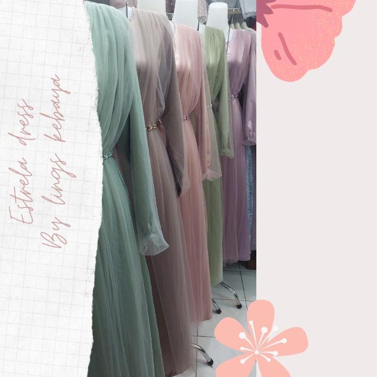 New Sale Bridesmaid Dress Kondangan Muslim / Sage Green Lilac Taro Mocca Milo Silver Broken White Bi