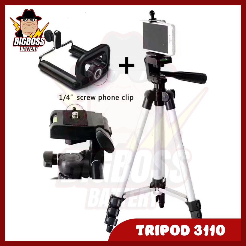 Tripod HP 3110 Panjang 1 Meter Stand Kamera Lampu Tripot Handphone 1M