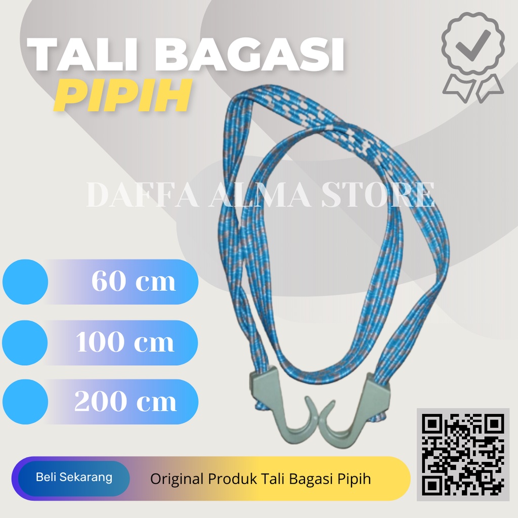 Tali Bagasi motor Pipih Multifungsi / Tali Bagasi Pengikat Barang di Motor