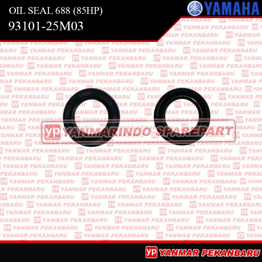 85HP OIL SEAL 93101-25M03 MESIN TEMPEL YAMAHA SPEED BOAT 8PK ORIGINAL ASLI