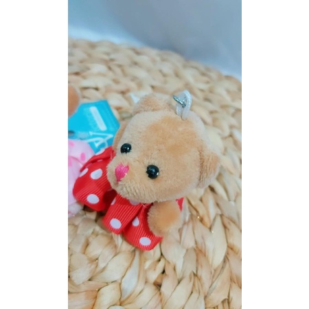 GANTUNGAN KUNCI BEAR MODEL BAJU MINI 6CM - GANTUNGAN KUNCI ESTETIK