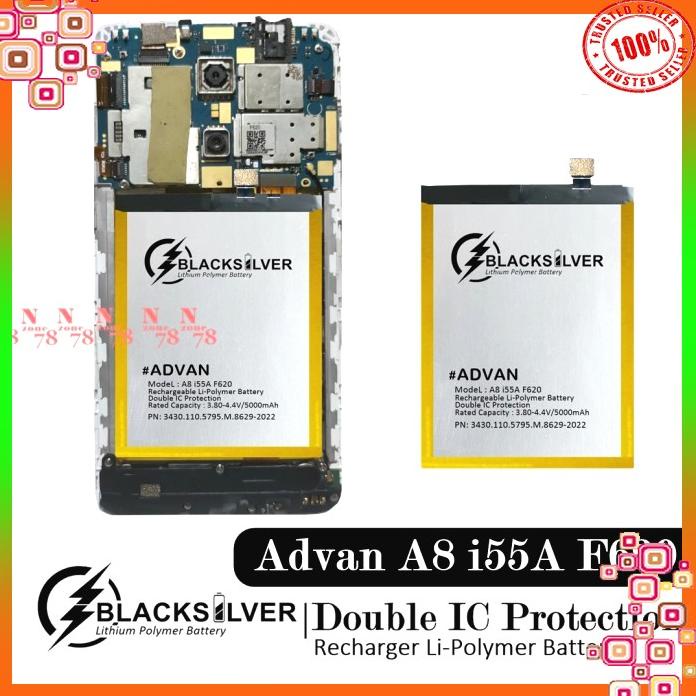 Acc Hp Baterai Advan A8 I55A F620 Double Ic Protection Online