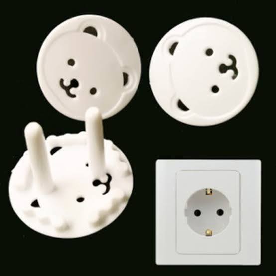 PS Pengaman Stop Kontak Penutup Lubang Colokan Listrik Socket Cover Motif Beruang