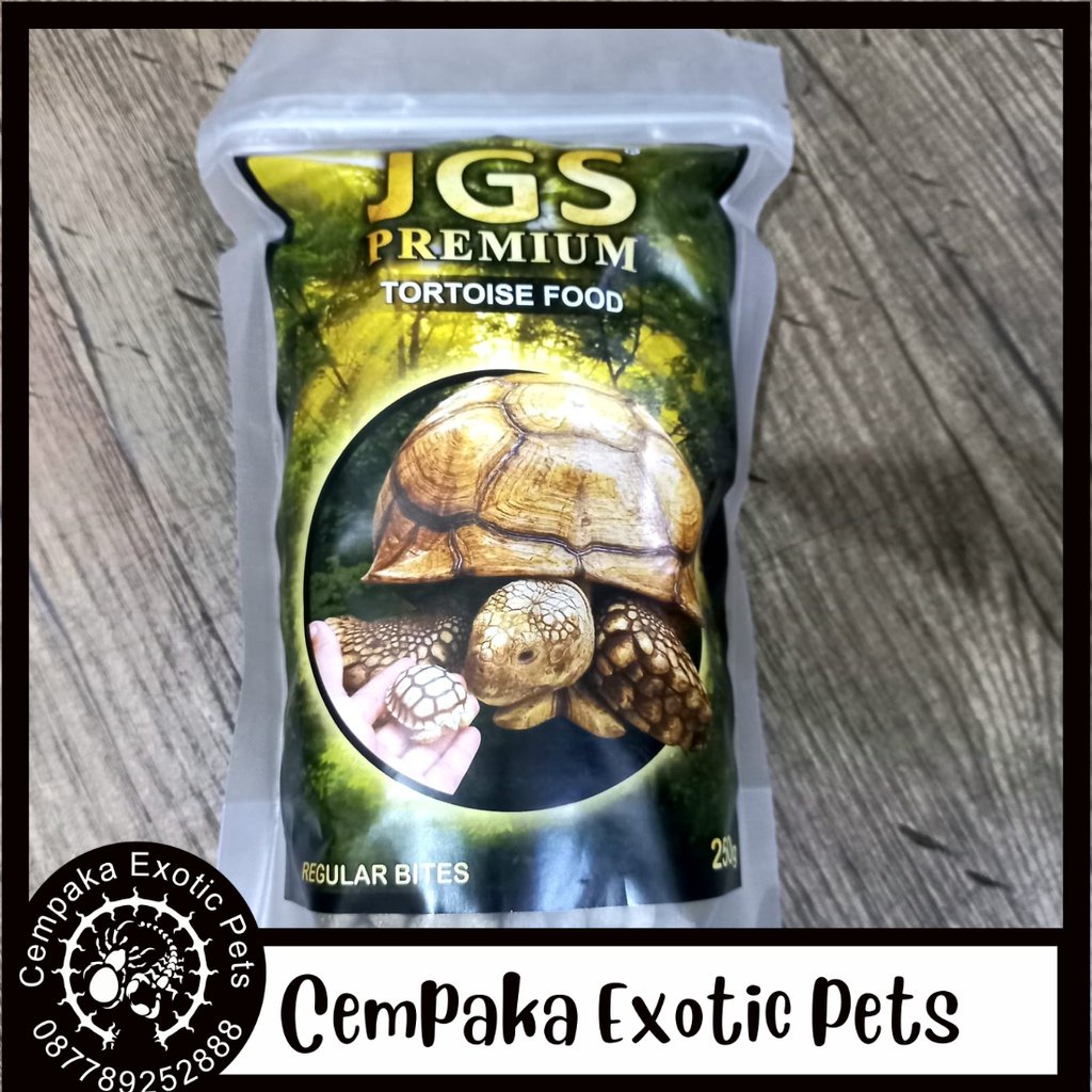 JGS PREMIUM BABY BITES 250 GRAM TORTOISE FOOD SULCATA PARDALIS ALDABRA