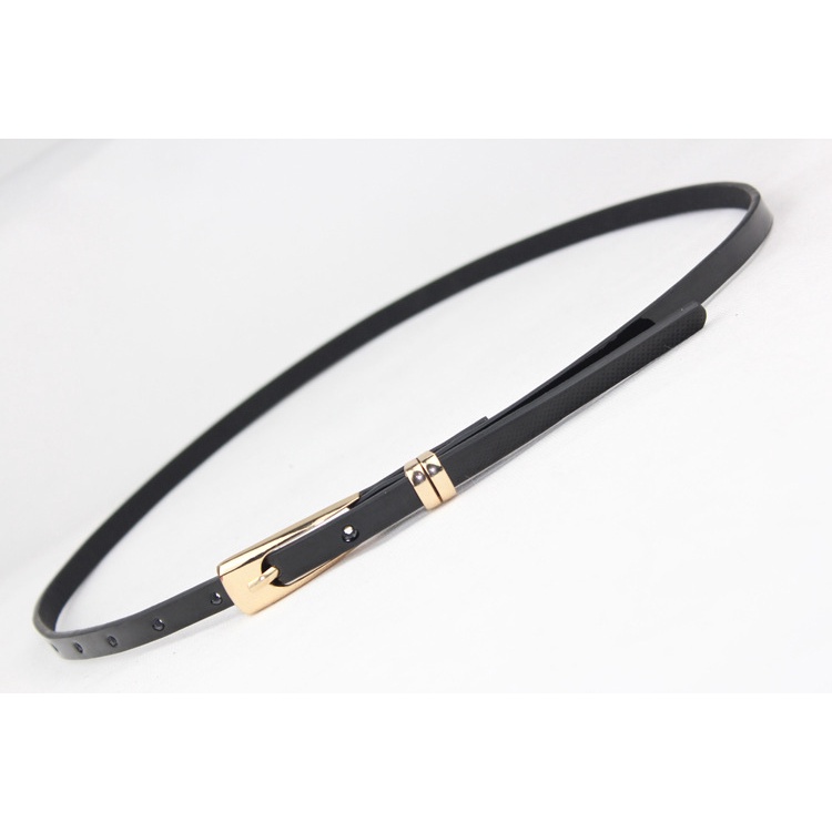 Karet Pinggang Elastis Wanita Gesper karet tali ikat Pinggang Wanita sabuk Belt Wanita Sabuk karet Wanita Matte Black