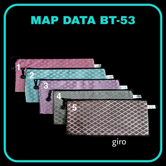 

PRO Map Data Amplop MICROTOP B6(giro) Kain Motif/Map Data/Map Dokumen - BT-53, bebas