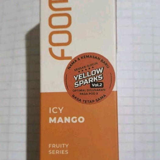 30ml yellow sparks icy mango manga foom fom liquid salt es ice