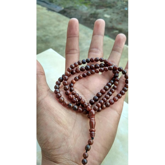 tasbih kayu kokka 99 butir size 3 mm kecil