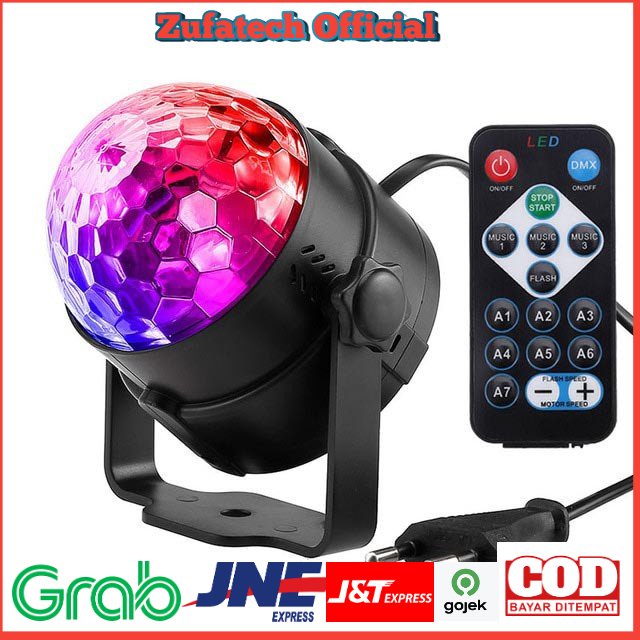 AGM Proyektor LED Lampu Disco + Remote Control EU Plug - CY-LV-RG - Multi-Color - OMLL7IMC