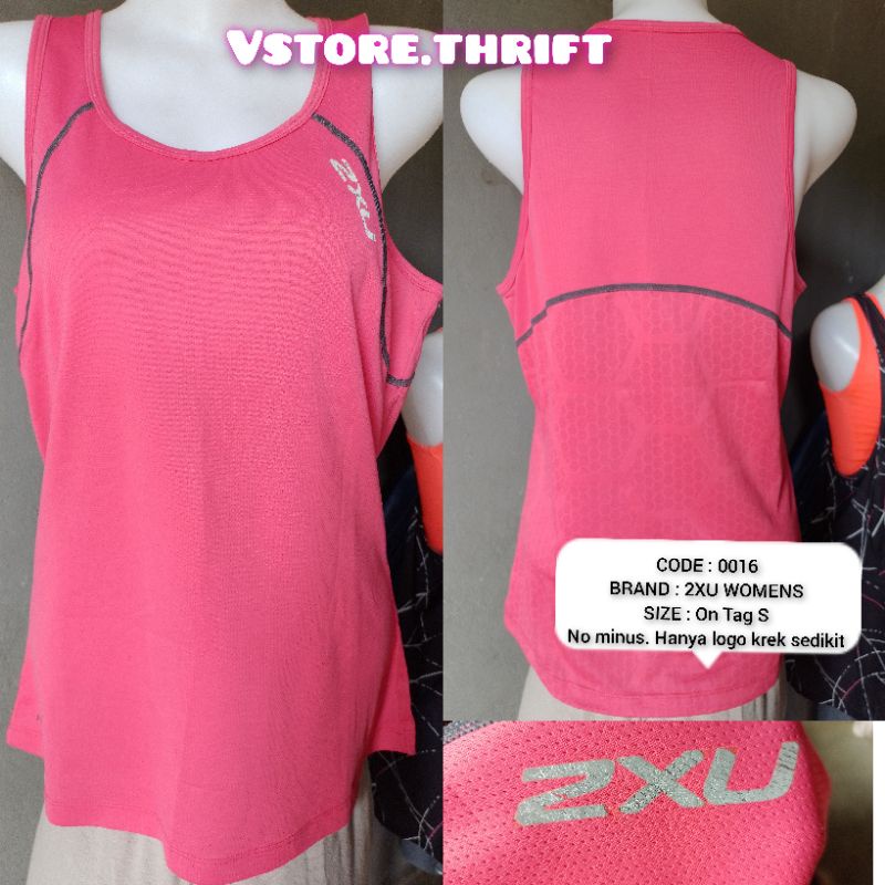PRELOVED / THRIFT | ATASAN SPORT | SPORT WEAR | TANKTOP SPORT | ORIGINAL BRAND 2XU WOMENS