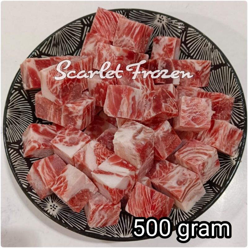 

Premium Beef Saikoro Steak Cube Daging Sapi 500 gr