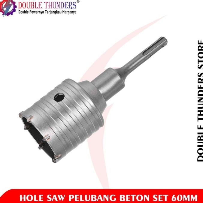 DT Hole Saw Beton Set 60MM / Hole Saw Pelubang Beton Set dthund33 Berkualitas