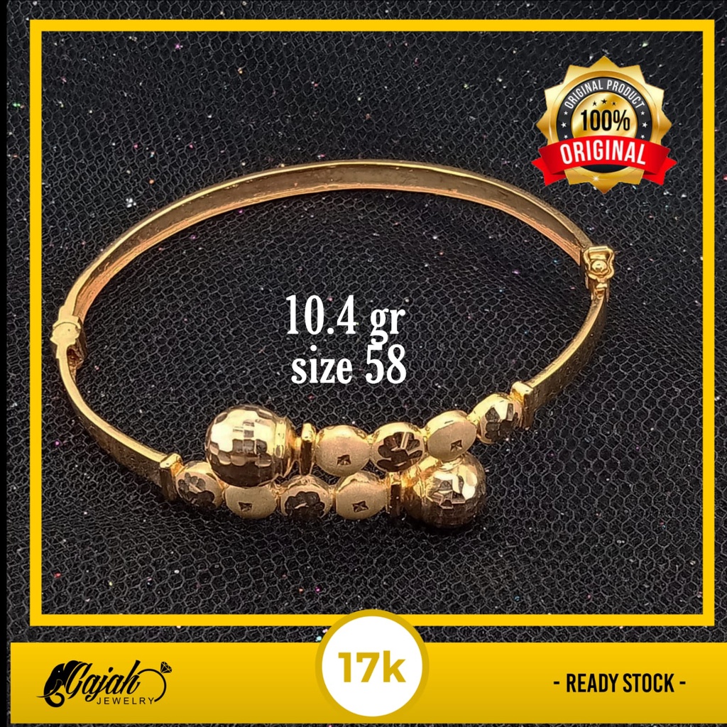 Gelang emas 17K - 10.4 gr kadar 750 - 4050