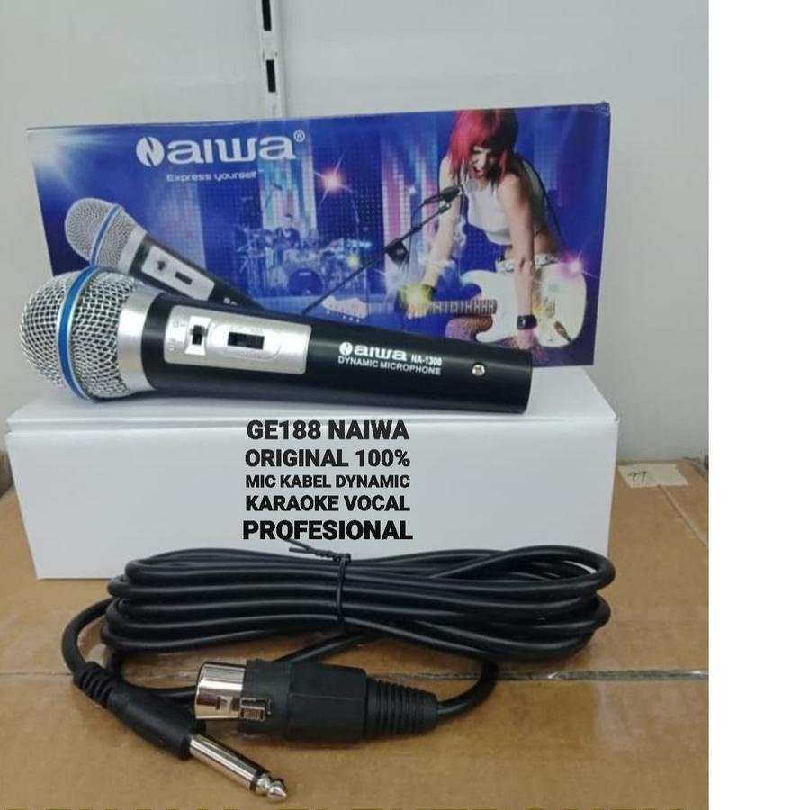 READY ✅naiwa original aiwa Mic kabel Microfone vokal audio sound system cable mik karaoke profesiona