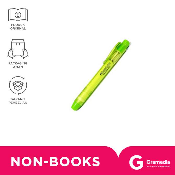 

Faber-Castell Eraser Pen Green Barrel 583963 gram33 dijamin