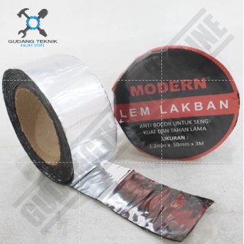 Lakban 3 Meter Lem Anti Bocor MODERN / Asphalt Tape Lem Lakban Kuat 5cm x 3 Meter MODERN