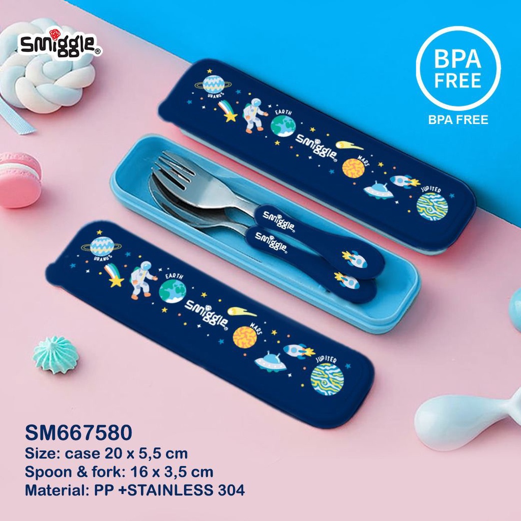 Smiggle Sendok Set Anak Karakter Lucu