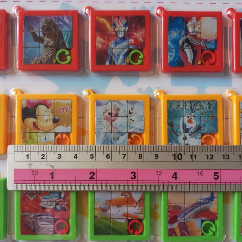 mainan puzzle geser kotak acak kecil / puzle  / mainan edukasi