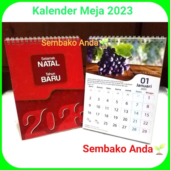 

✨NEW✨ - Kalender Meja Tahun 2023. Disertai Ayat Alkitab. Rohani.