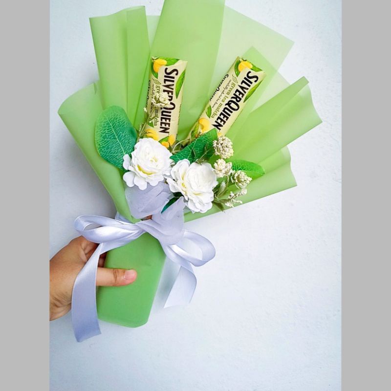 

BUKET COKELAT SILVERQUEEN MATCHA ISI 2 // Buket valentine