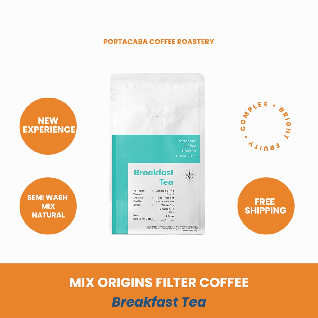 

Kopi Aceh Mix Pangalengan Portacaba Breakfast Tea 200gr