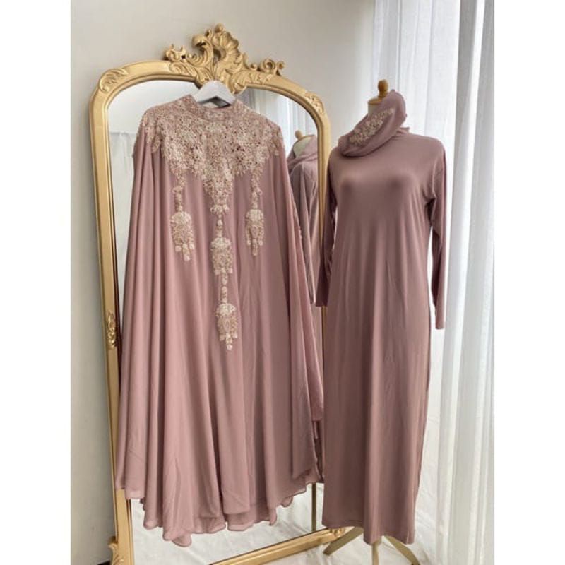 Fashion Muslim // KAFTAN GAMIS MAHARANI PLUS INNER DAN TURBAN // BAHAN CERUTY BABYDOLL GRADE A // SERAGAMAN KELUARGA // BAJU PESTA // BAJU LEBARAN // KAFTAN INDONESIA // By Riska Mode