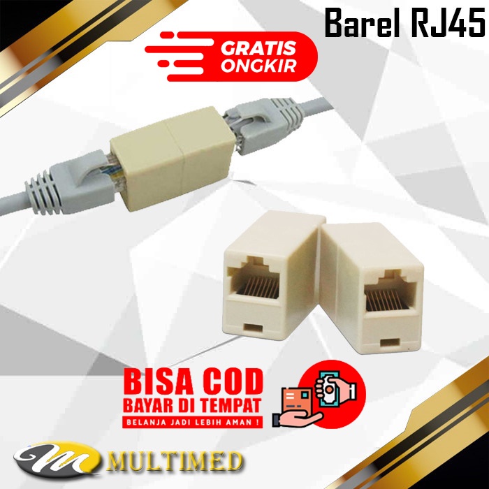 Barel RJ45 UTP / Sambungan Kabel LAN