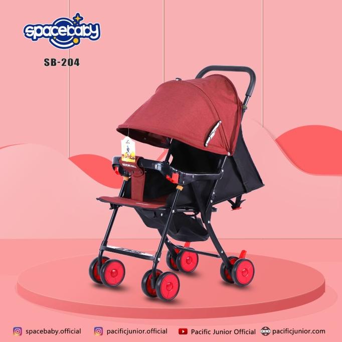 Kereta Dorong Bayi Baby Stroller Spacebaby SB-204