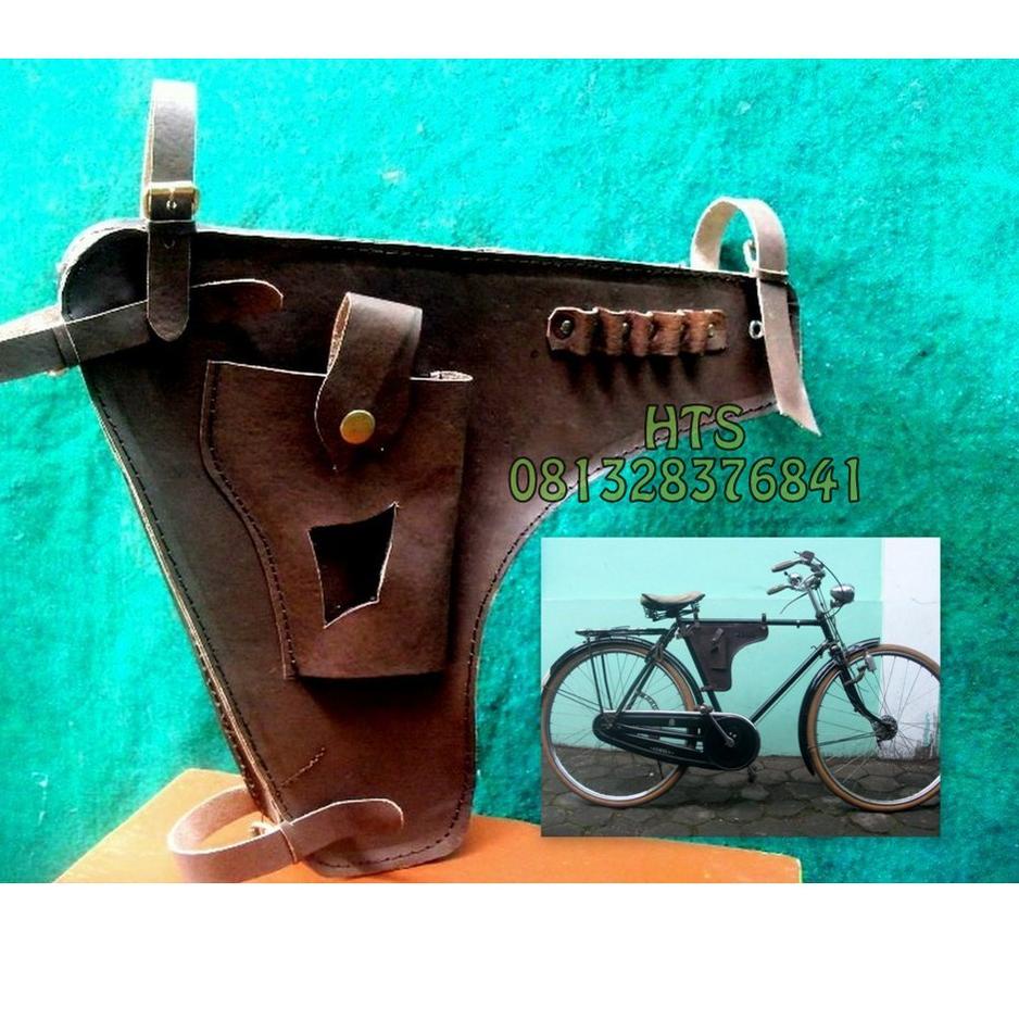 [ATG.21De22ғ] TAS ONTHEL KULIT ASLI TAS TENGAH ONTHEL TAS PISTOL SEPEDA ONTHEL TAS ONTHEL KULIT ASLI