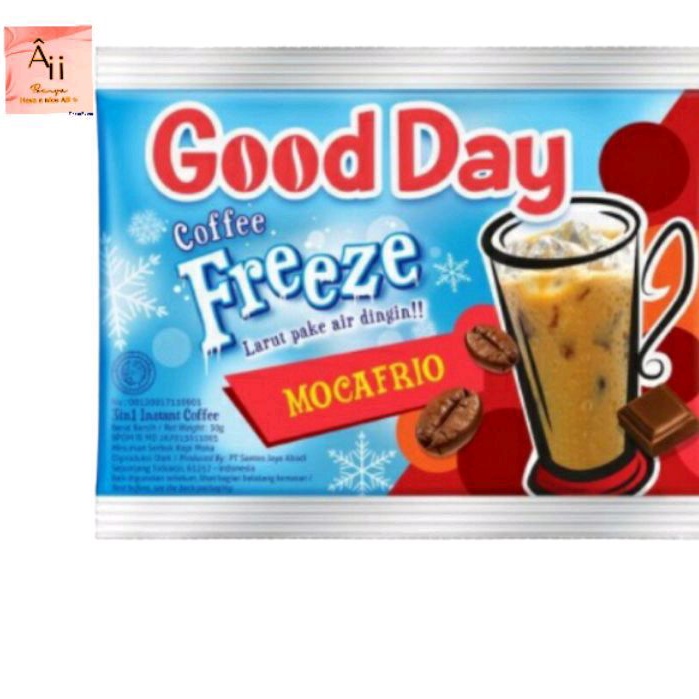 

ecer per pcs per sachet good day freeze mocafrio kopi instan