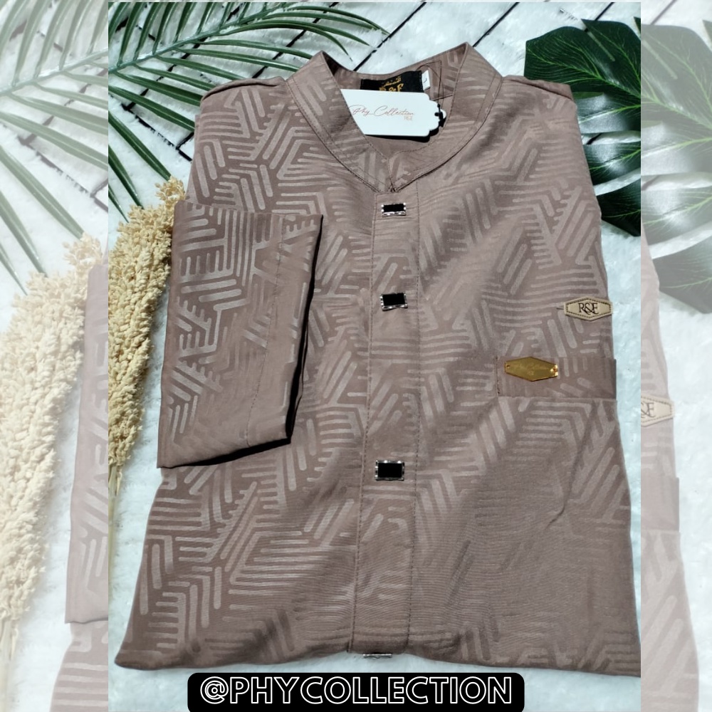 Baju Kemeja Koko Laki-laki Dewasa Kemko Pria Premium Lengan Panjang Ukuran S M L XL XXL [AL-MUHAJIRIN]