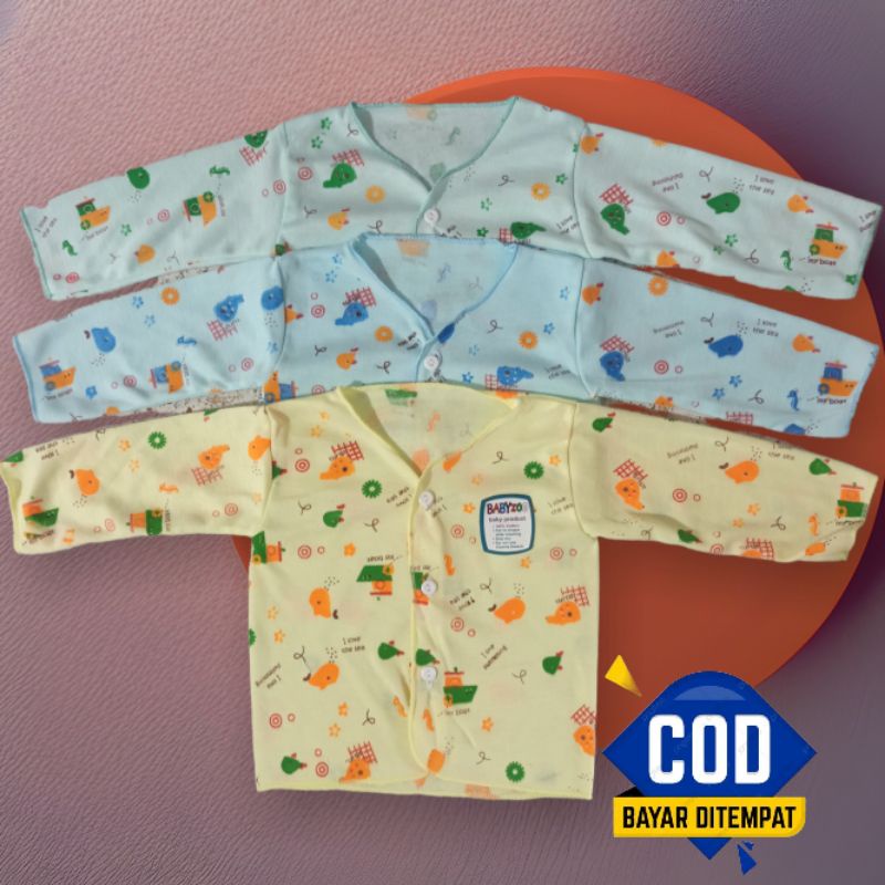 baju bayi lenggan panjang isi 6 dan 12 pis