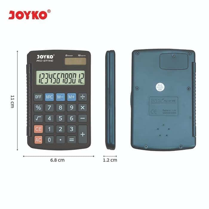 

MURAH Kalkulator Saku Joyko PKC-0711HC (12 Digits)