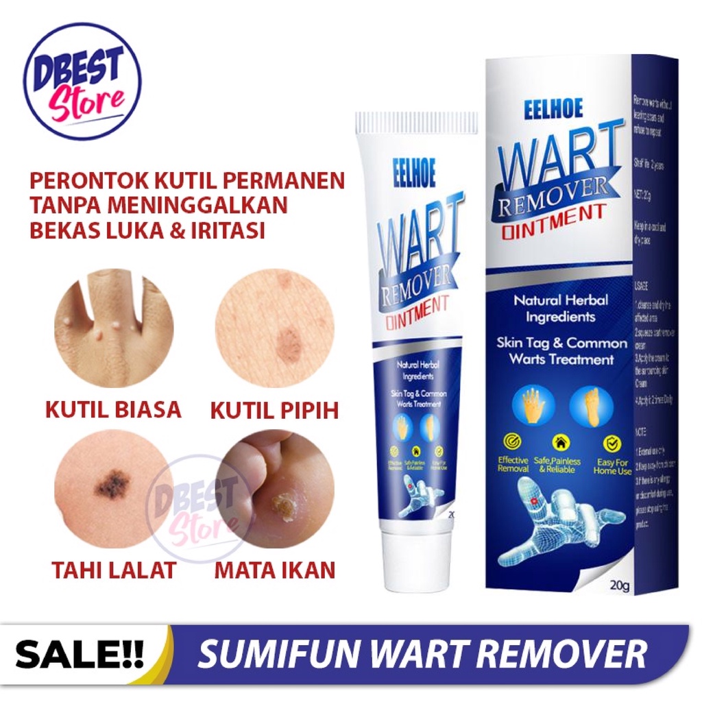 DBEST - Sumifun Eelhoe Skin Tag Remover Wart Remover Ointment | Obat Kutil Penghilang Tahilalat-20g Penghilang Kutil Pembersih Kutil &amp; Tahilalat Original Bisa Cod