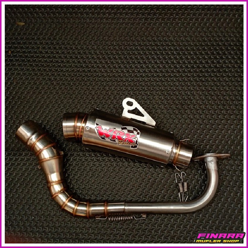 KNALPOT RACING WRX INLET 50MM SARANGAN FULL MIO SPORTY / MIO J / MIO SOUL / BEAT FI / BEAT KARBU / B