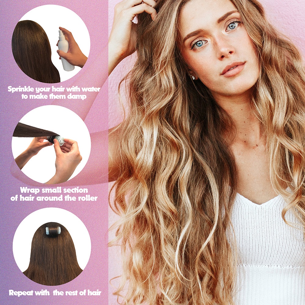 Yamata - 6 Pcs Roll Rambut / Roll Rambut Murah / Roll Rambut Krting / Hair Curler Curly
