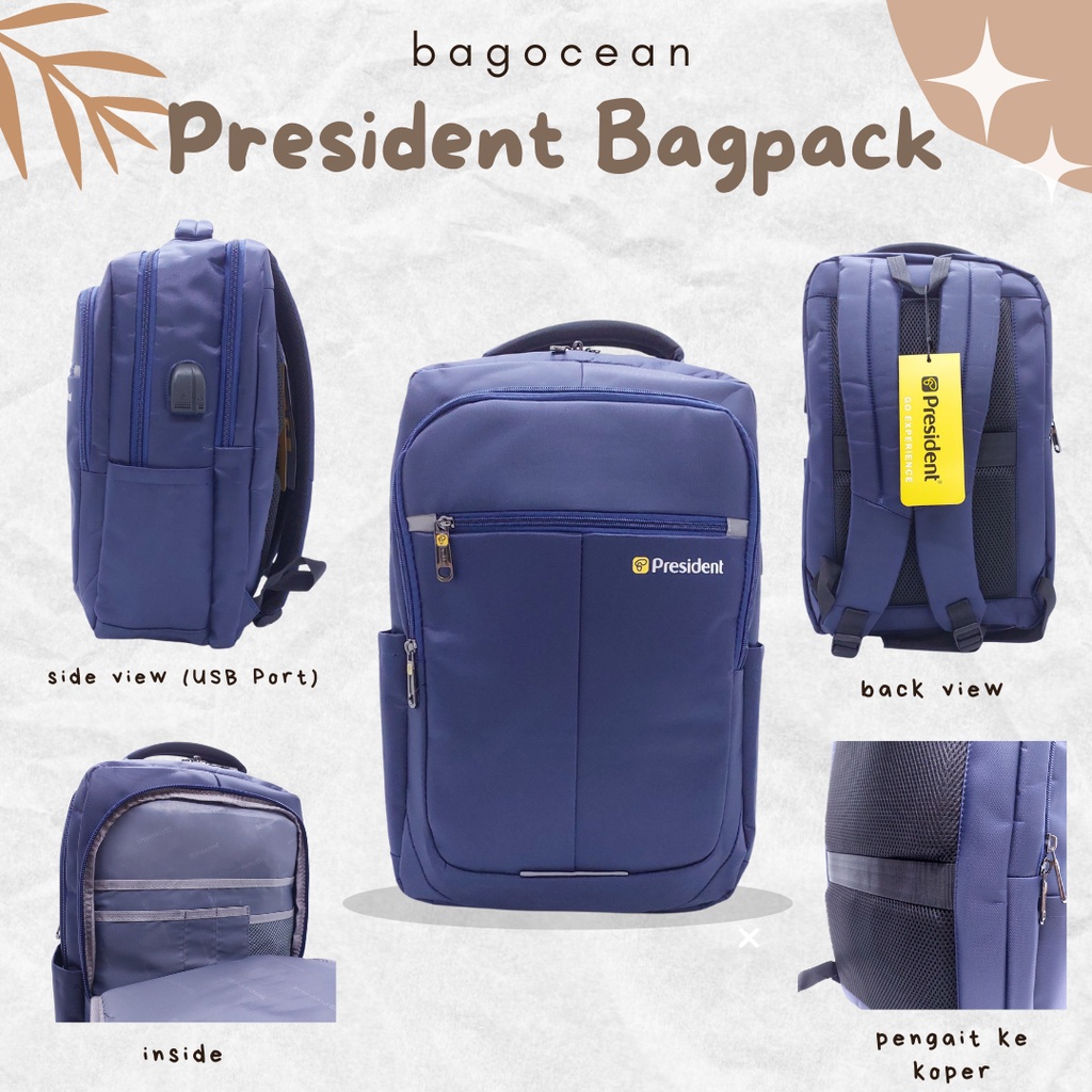 RANSEL PREMIUM LAPTOP PRESIDENT ORIGINAL GARANSI INTERNASIONAL 2 TAHUN / TAS SEKOLAH COWOK PRESIDENT SD SMP SMA KULIAH / TAS DUKUNG KERJA LAKI-LAKI BERKUALITAS KUAT MURAH GRATIS JAS HUJAN / TAS KERJA AWET / TAS SELIP KOPER / TAS LAPTOP COWOK TERBARU MURAH