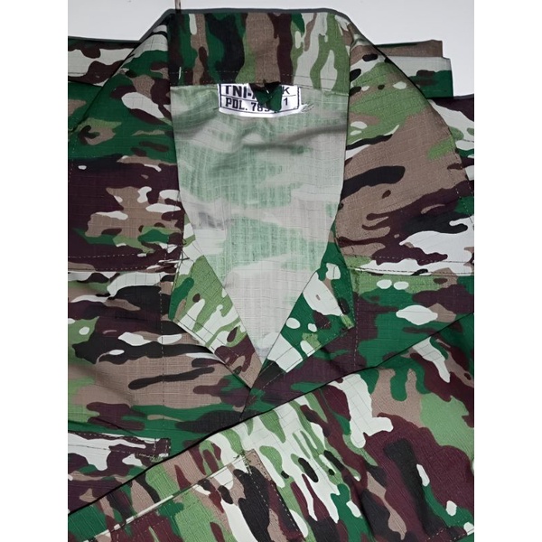 BAJU PDL NKRI KASAD TERBARU TNI AD BAHAN SRITEX GRATIS KAOS NKRI