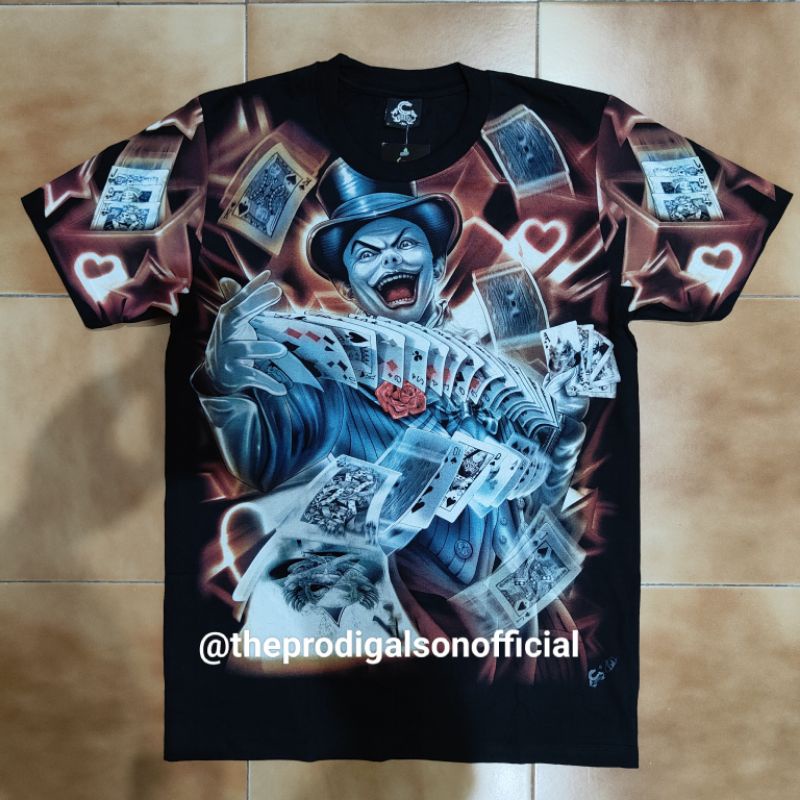 Kaos Rock Chang Caballo Import M, L dan XL Joker 5 Full HD Glow in The Dark