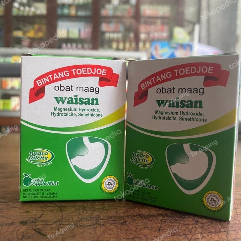 Jual Waisan box isi 12 sachet Obat Maag Asam Lambung Perih Bintang